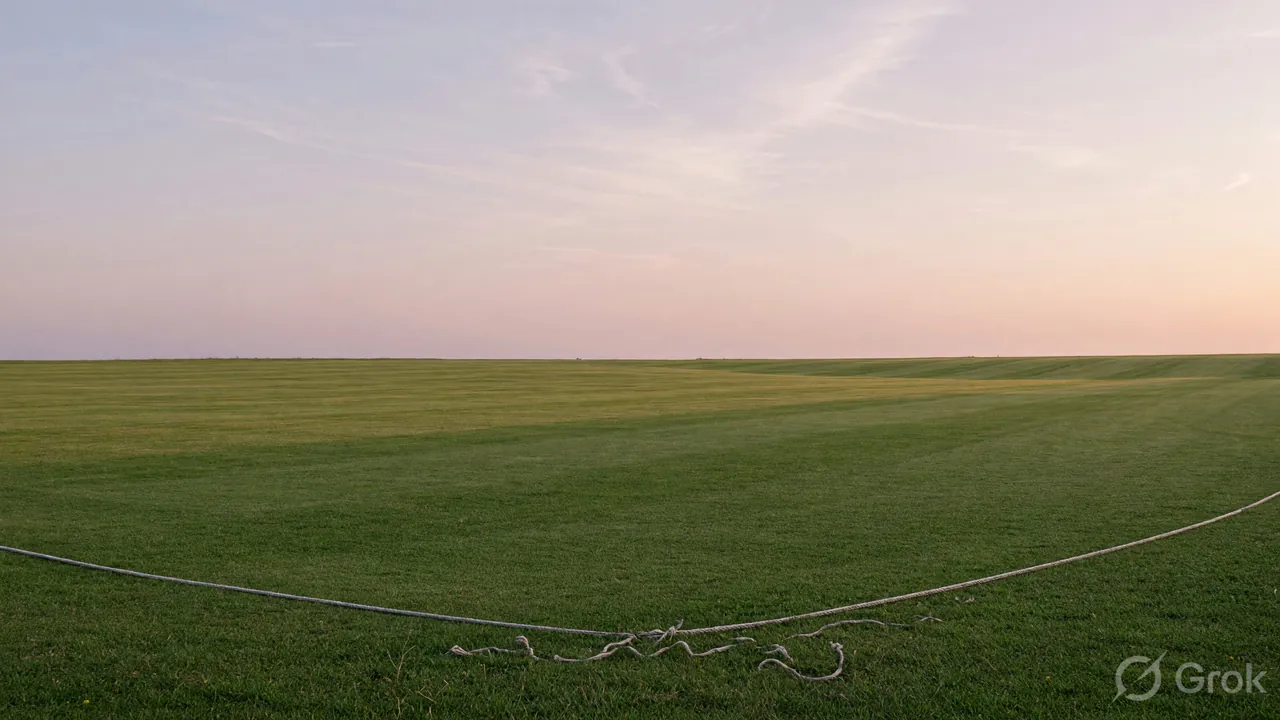 An empty stadium at golden hour, used as the laser247 sports app card context